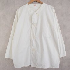 画像1: 30〜40's HALF-MOON BROADCLOTH Cotton Pajamas Shirt (1)