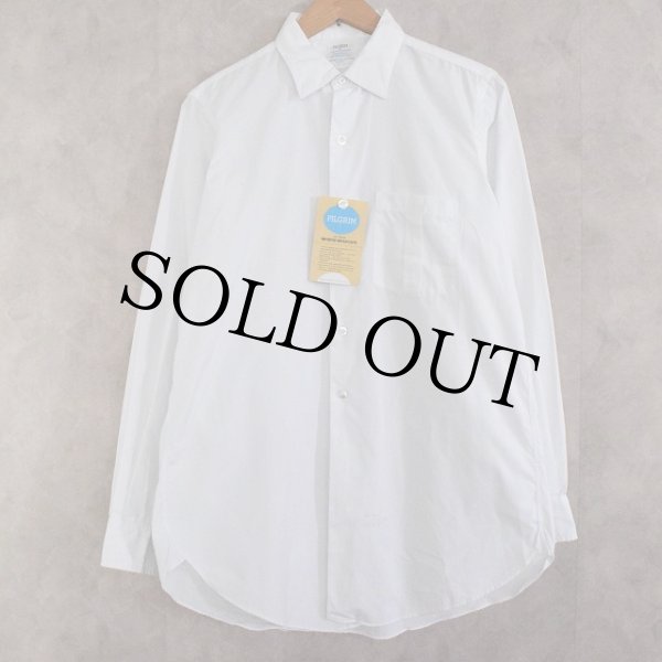 60's PILGRIM White Cotton Shirt DEADSTOCK