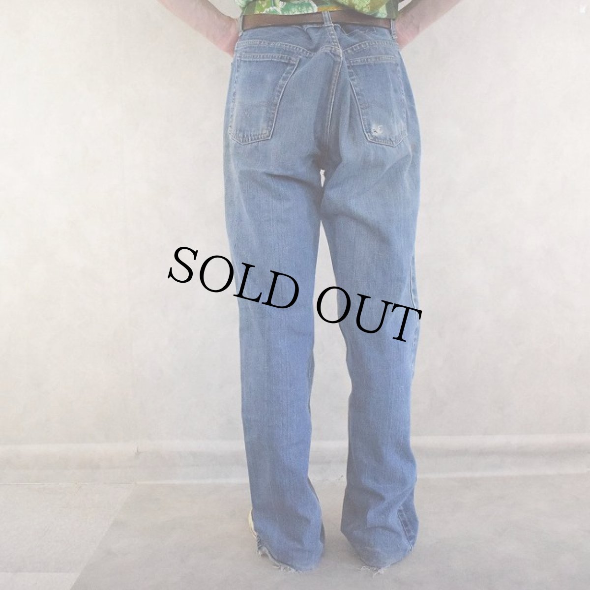 画像4: 70's Levi's 517 66single ブーツカットデニムパンツ W35 (4)