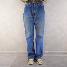 画像2: 70's Levi's 517 66single ブーツカットデニムパンツ W35 (2)