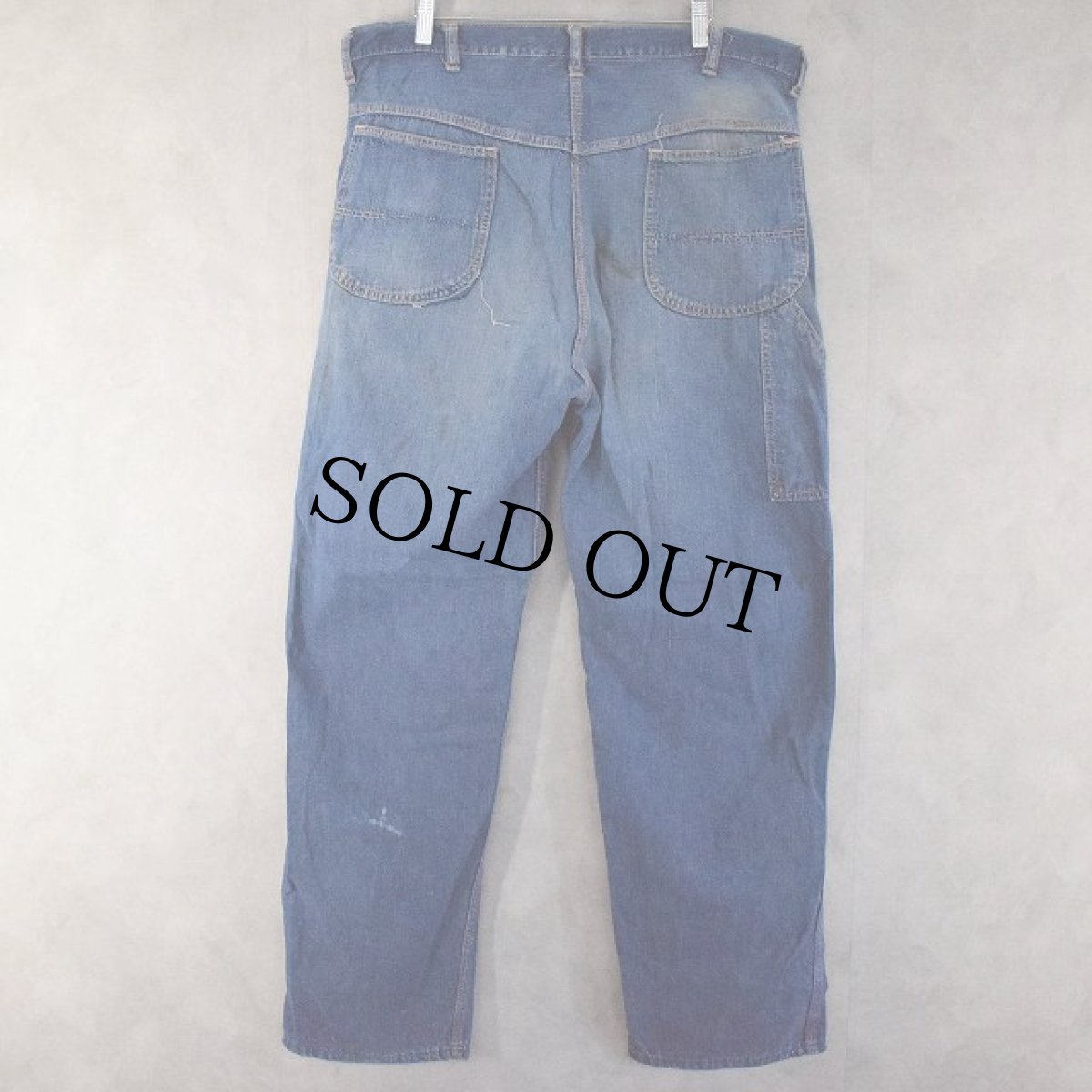 画像2: 60's UNKOWN デニムペインターパンツ W36 (2)