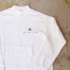 画像1: 1999 Apple "Apple Launch Team" モックネックロンT M (1)