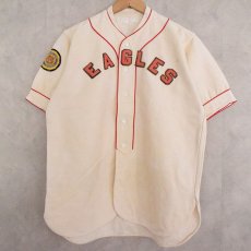 画像1: 40's "EAGLES" Baseball Flannel Shirt (1)