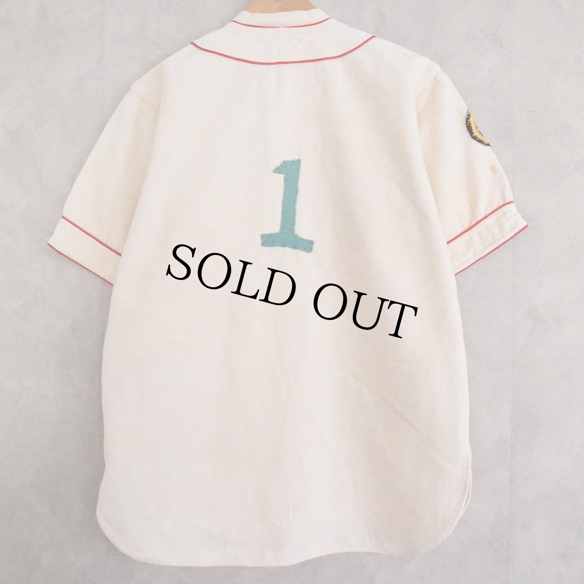 画像2: 40's "EAGLES" Baseball Flannel Shirt (2)