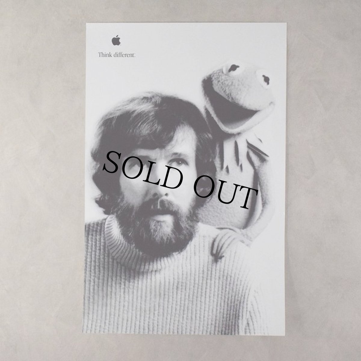 画像1: 90's Apple Think different Poster "Jim Henson & Kermit" (1)