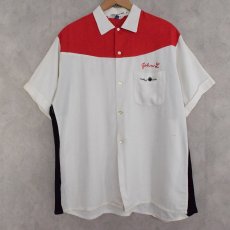 画像1: 60's Crown Prince Rayon Bowling Shirt L (1)