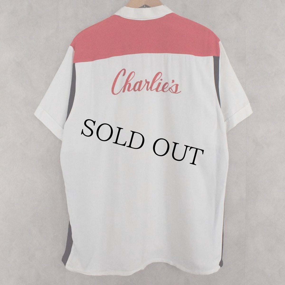 画像2: 60's Crown Prince Rayon Bowling Shirt L (2)