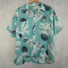 画像1: 50's TOPFLIGHT Rayon Hawaiian Shirt L (1)