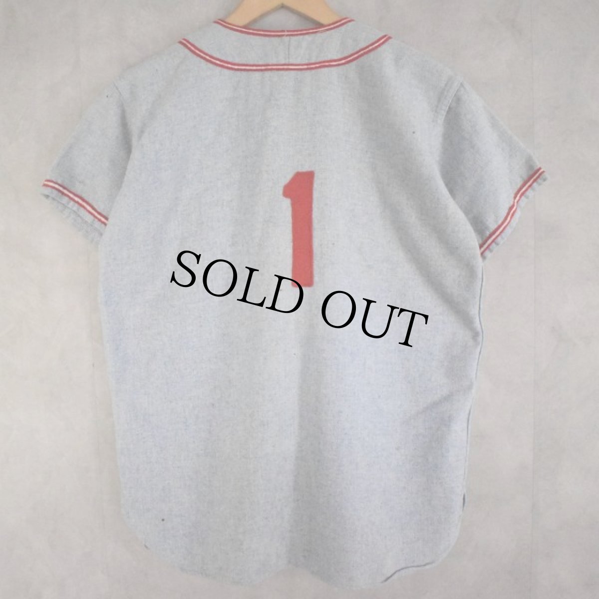 画像2: 40〜50's BUCKY Ｗarren "Westwood" Baseball Shirt (2)