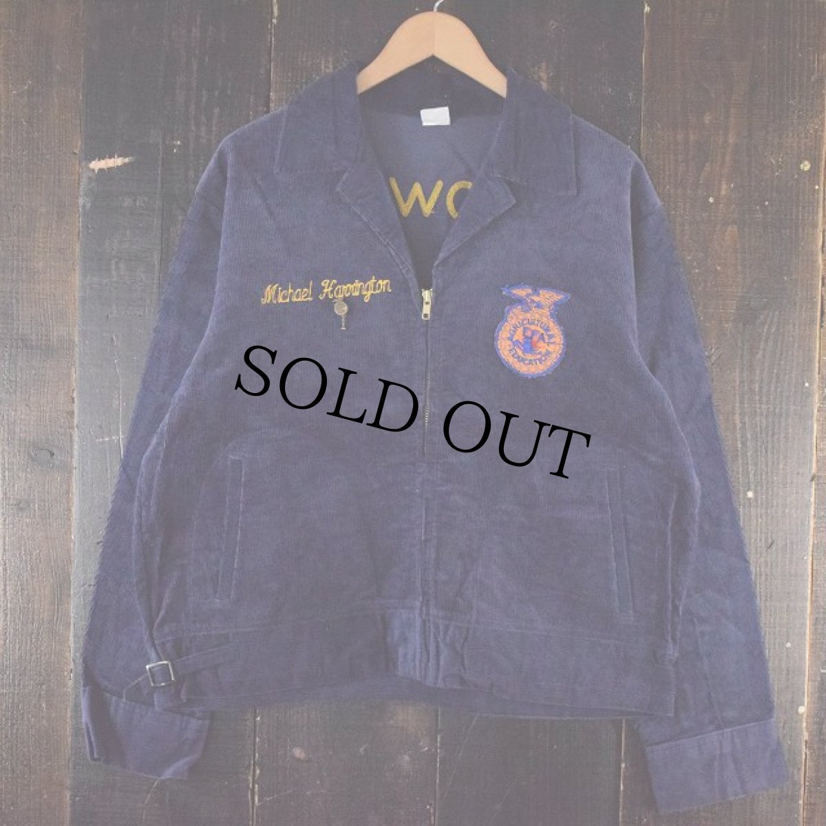 画像2: 60's〜70's FFA "IOWA MARENGO" バッチ付き ファーマーズコーデュロイジャケット 46 (2)