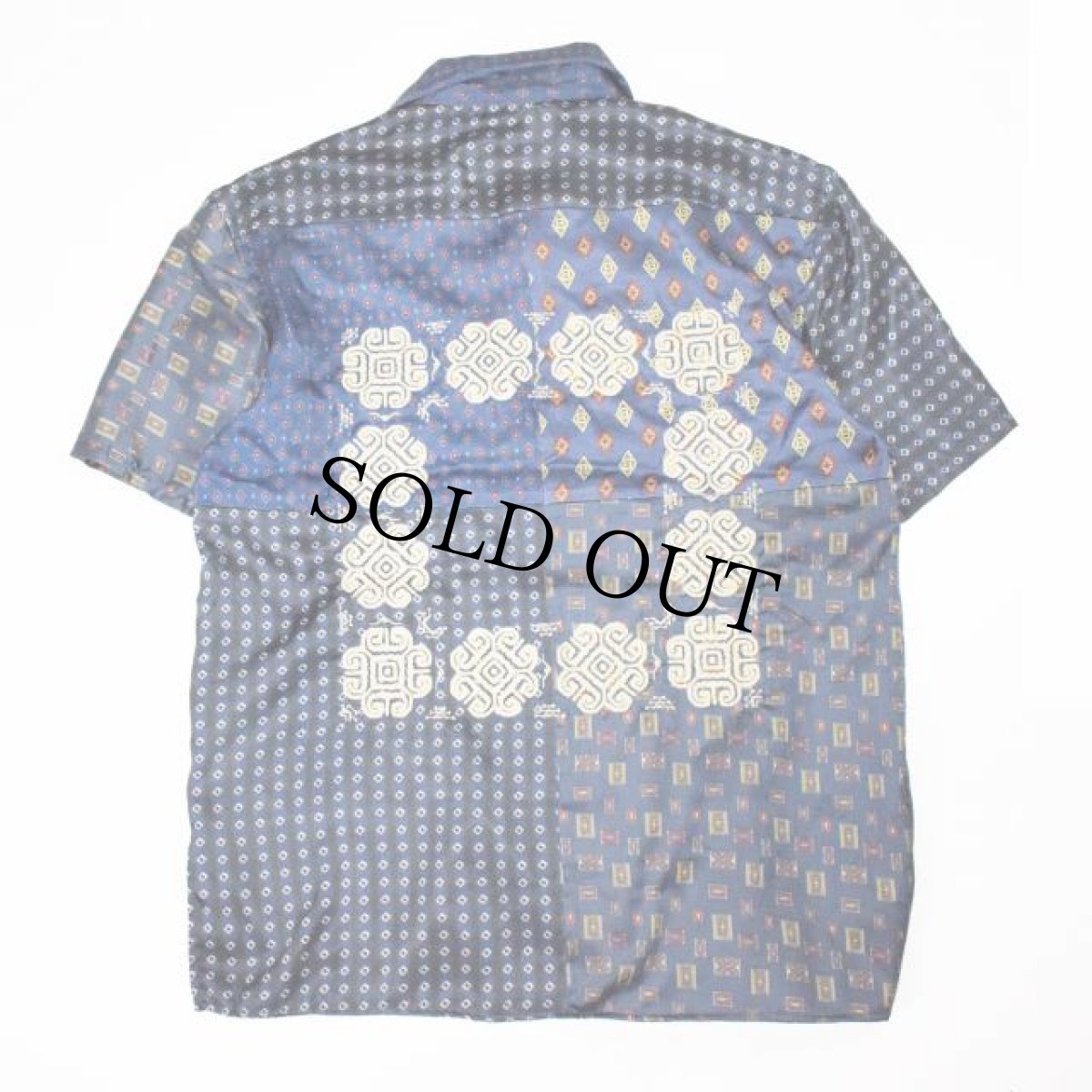 画像3: ink "BANDANA PATTERN SHIRT" BLUE TONE 【M】 (3)