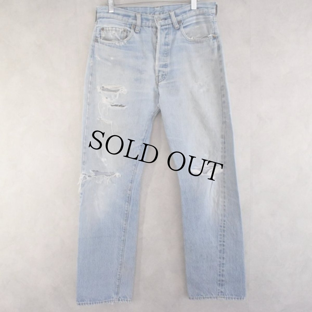 画像1: 80's Levi's USA製 501 赤耳 Denim pants W31 (1)