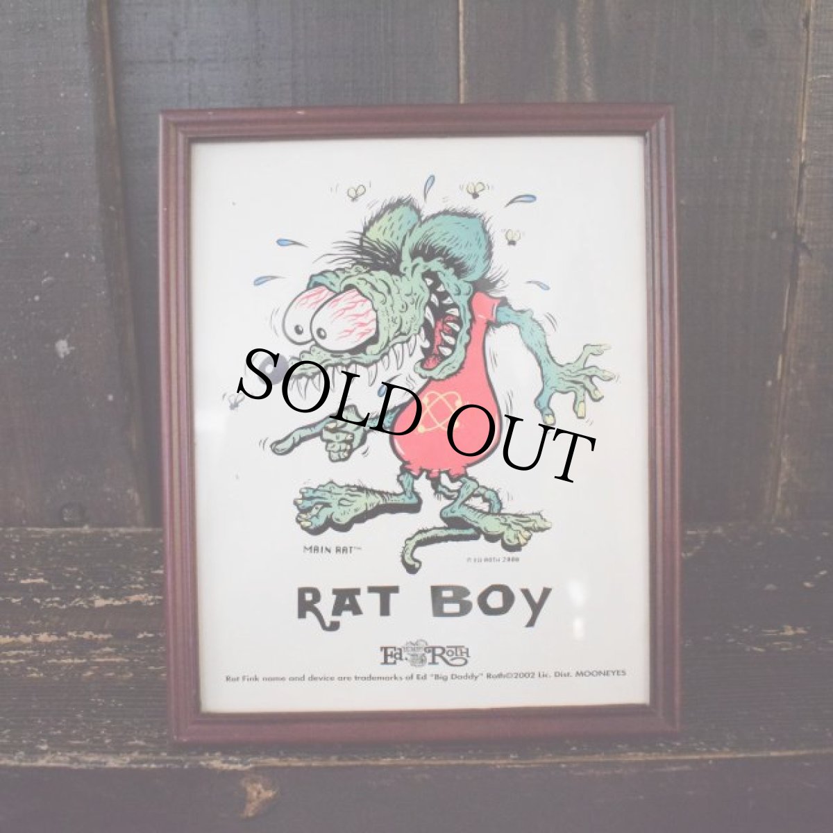 画像1: MR. RAT FINK "RAT BOY" 額入りポスター (1)