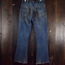 画像2: 70's LEVI'S 646 BIGE ベルボトムデニムパンツ W33 (2)