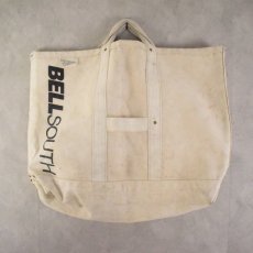 画像1: USA製 BELL SOUTH Canvas hand bag (1)