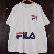 画像1: 【SALE】  90's FILA ロゴプリントTシャツ XXL (1)