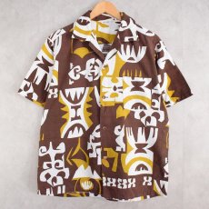 画像1: 70's〜 HAWAII製 Cotton Hawaiian shirt L (1)