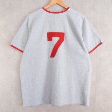 画像2: 50's〜 "CINCINNATI" Frannel Baseball shirt (2)