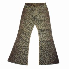 画像1: STRANGE TRIP "LOOSE ROCKER PANTS" GREEN LEOPARD 【M】 (1)