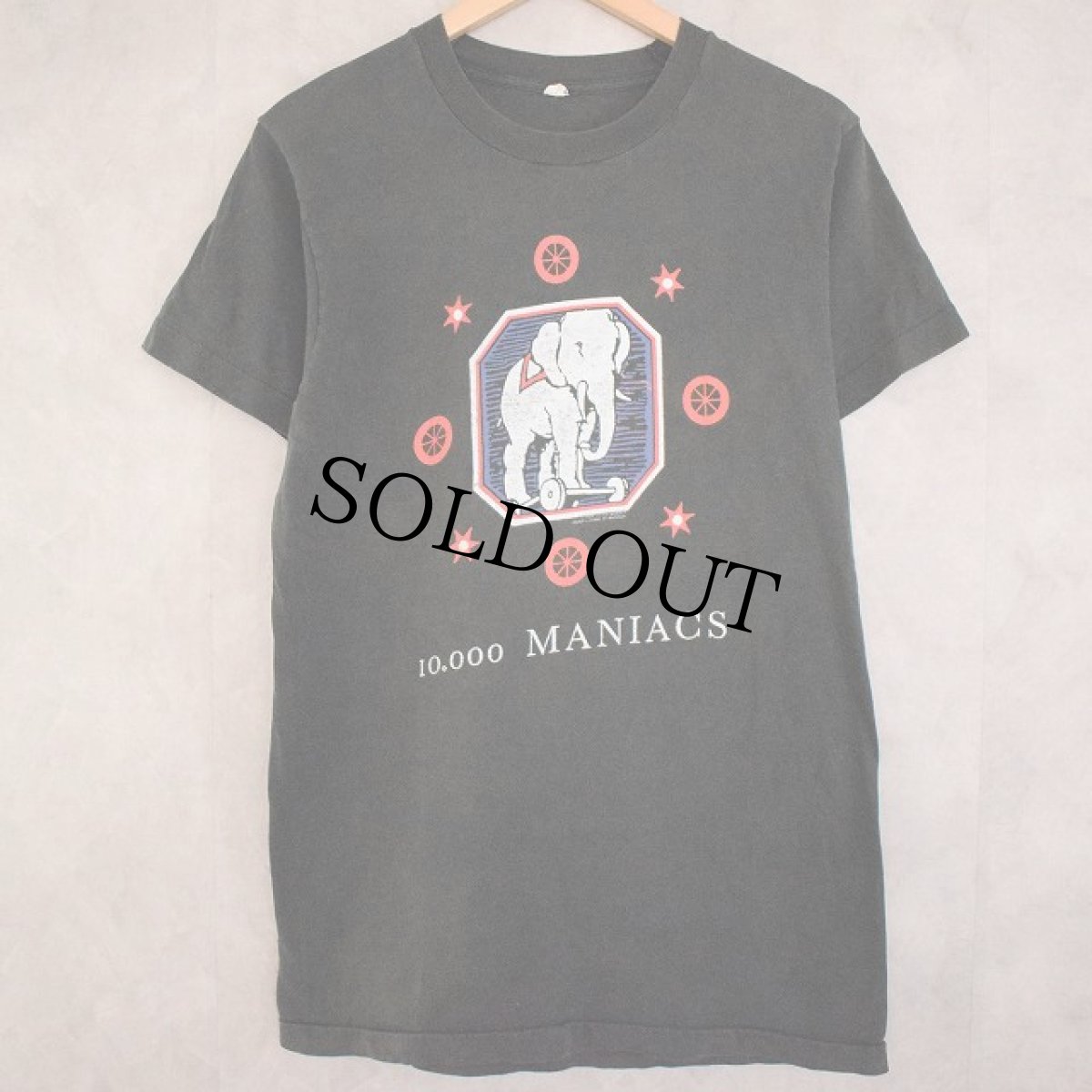 画像1: 80's 10,000 MANIACS USA製 Rock Band T-shirt L (1)