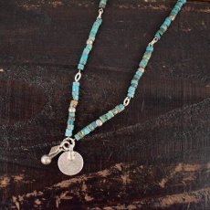 画像1: RORAN "Tibet Turquoise×Antique Silver Coin" ネックレス (1)