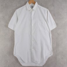 画像1: 50〜60's Varsity Shop タブカラー White cotton shirt 15 (1)