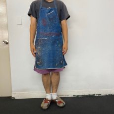 画像2: VINTAGE "Polychrome" Denim Apron (2)