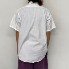 画像5: 50〜60's "skipper" White Cotton Open-Collar Shirt (5)