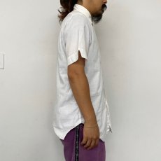 画像4: 50〜60's Varsity Shop タブカラー White cotton shirt 15 (4)