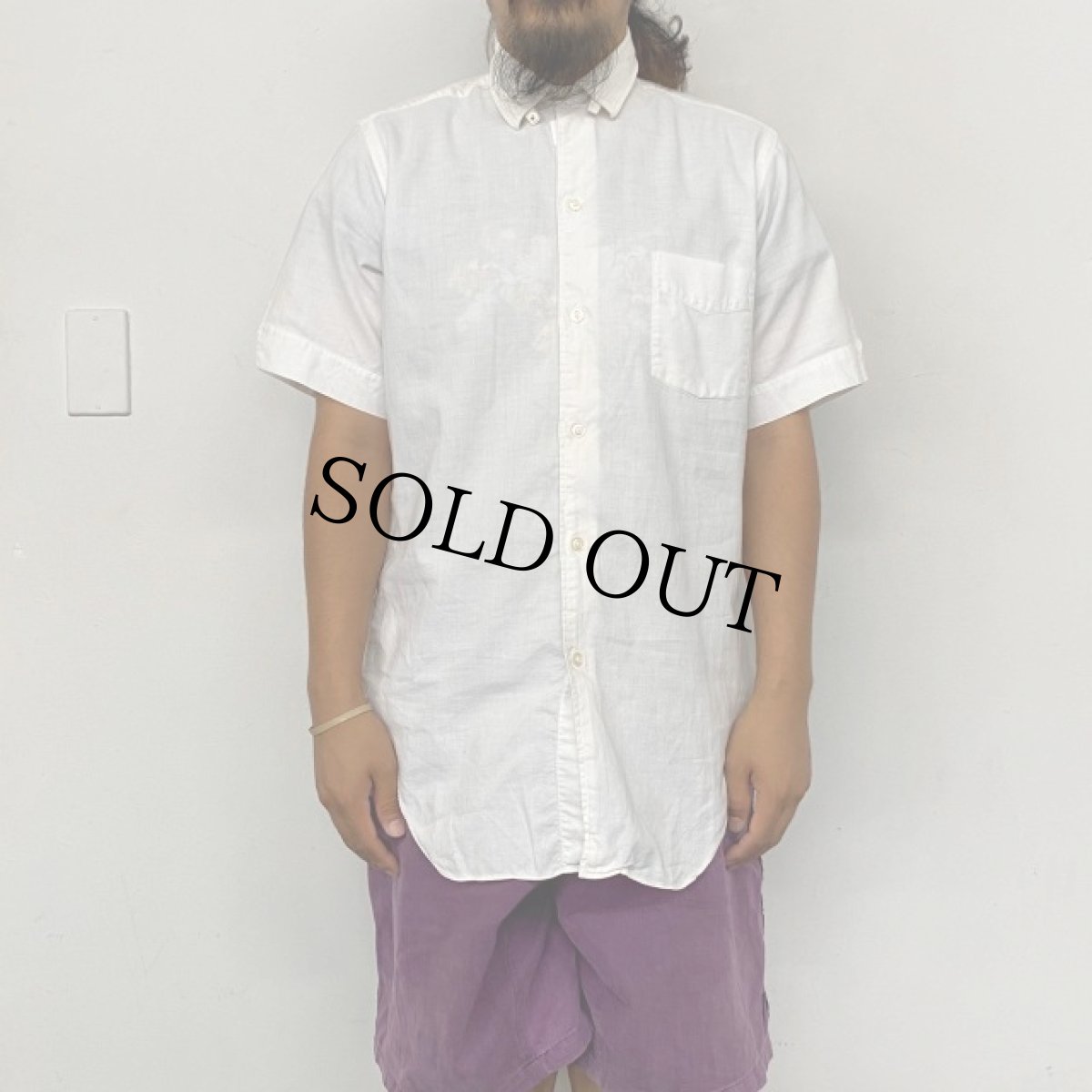 画像3: 50〜60's Varsity Shop タブカラー White cotton shirt 15 (3)