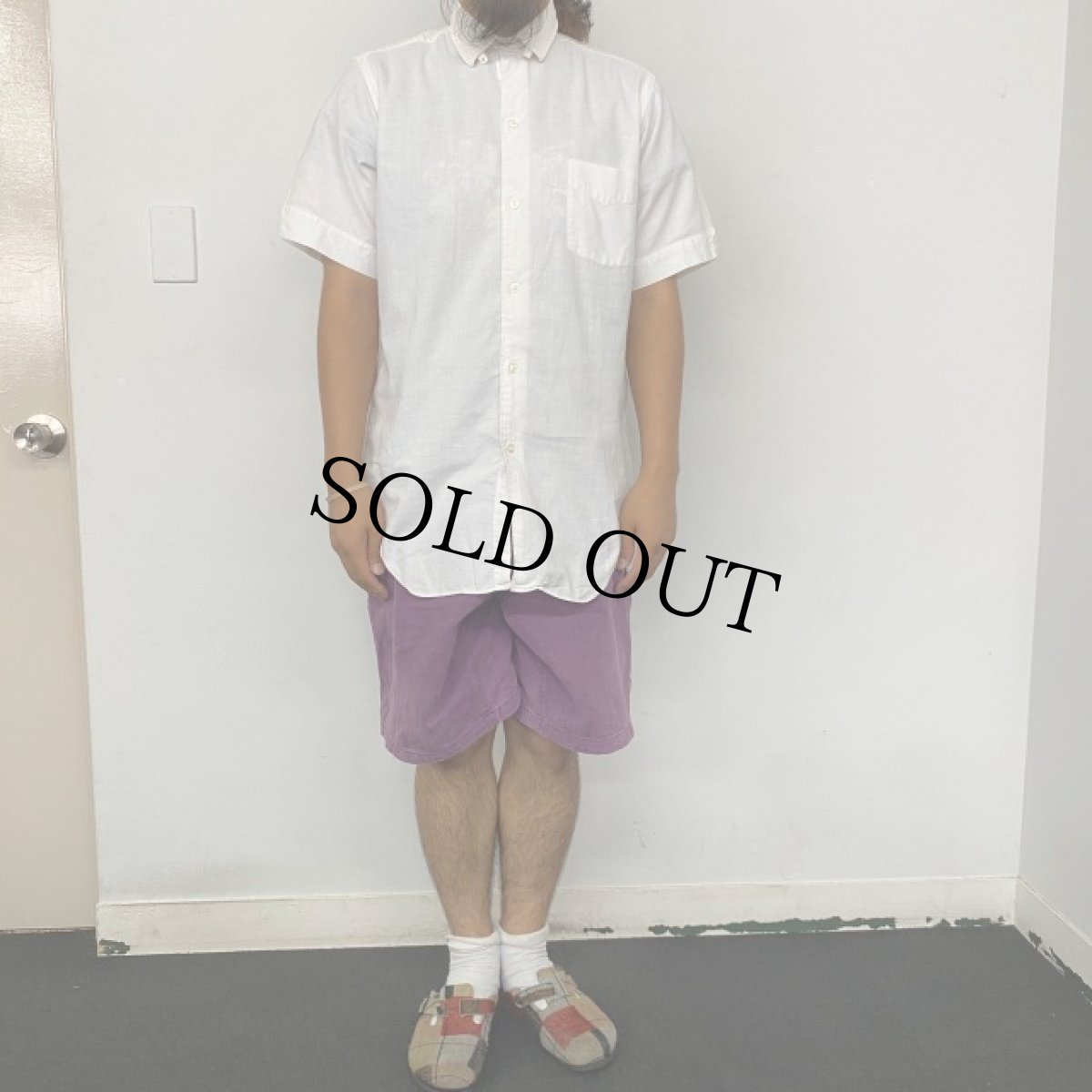 画像2: 50〜60's Varsity Shop タブカラー White cotton shirt 15 (2)