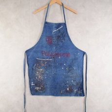 画像1: VINTAGE "Polychrome" Denim Apron (1)