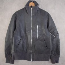 画像1: ドイツ軍 "民間用model" Flight Leather Jacket (1)