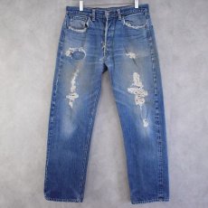 画像1: 60〜70's LEVI'S 501 BIGE デニムパンツ W32 (1)