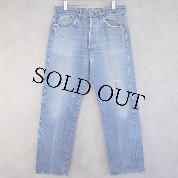 Levi's◇70s/VT/501/66前期/実寸W30/デニム/インディゴ/ダメージ有