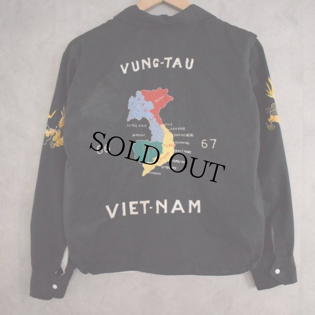 画像1: 60's "VUNG-TAU" Vietnam Souvenir Jacket (1)