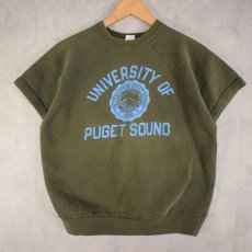 画像1: 60's Champion ランタグ "UNIVERSITY OF PUGET SOUND" 半袖スウェット L (1)