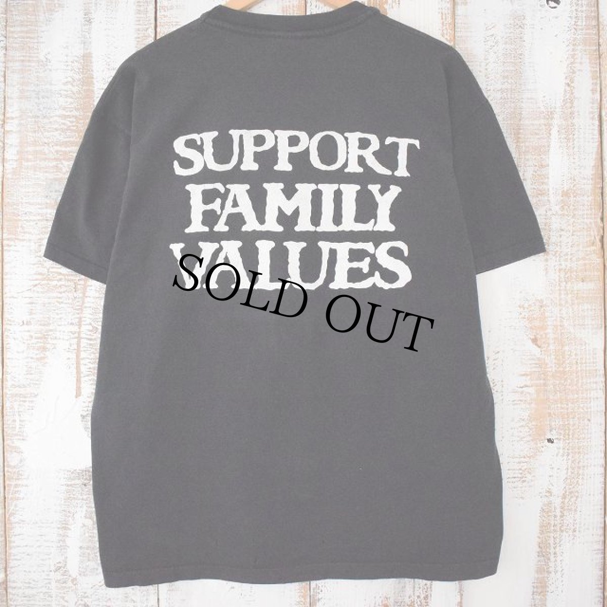 画像2: 90's チャールズ・マンソン USA製 "SUPPORT FAMILY VALUES" カルト指導者Tシャツ XL (2)