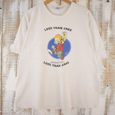 画像1: 90's〜 LESS THAN JAKE スカコアバンドTシャツ XL (1)