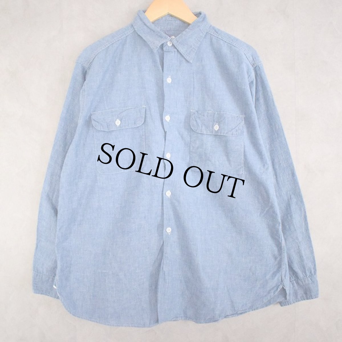 画像1: 60's BIGYANK CHAMBRAY SHIRT (1)