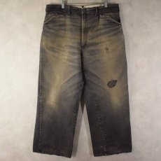 画像1: 60's BIGMAC Work Pants BLACK W35 (1)