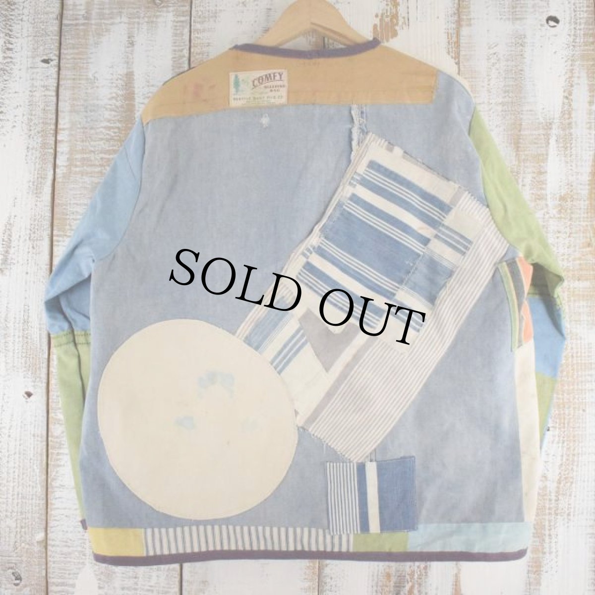 画像2: VINTAGEファブリック パッチワーク コットンジャケット (2)