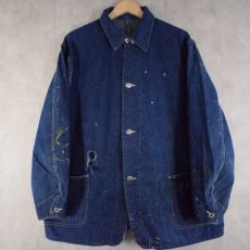 画像1: WWII STRONG RELIABLE DENIM COVERALL JACKET (1)