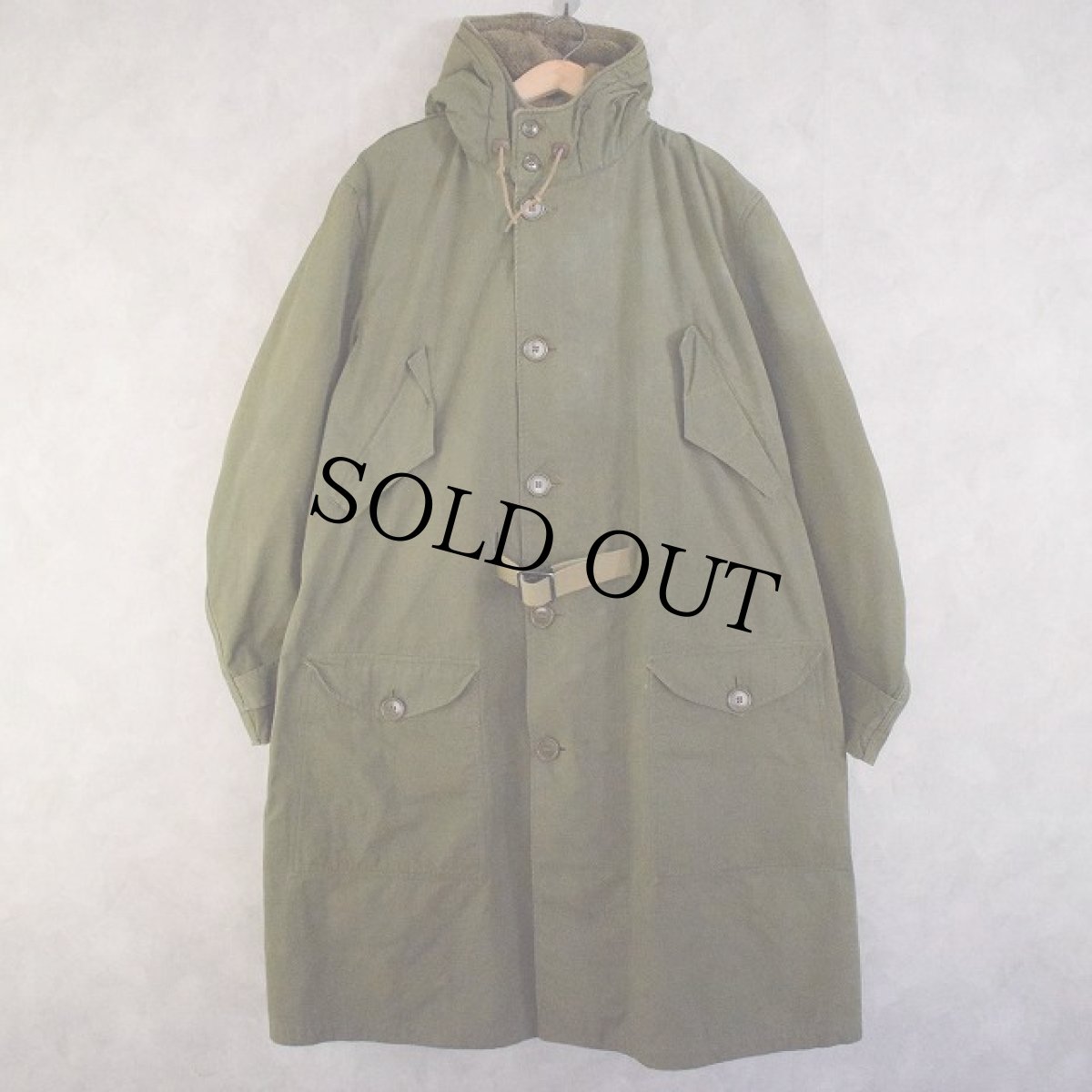 画像1: 40〜50's U.S.ARMY/U.S.ＡIR FORCE M-47 OVERCOAT, PARKA, TYPE WITH PILE LINER (1)