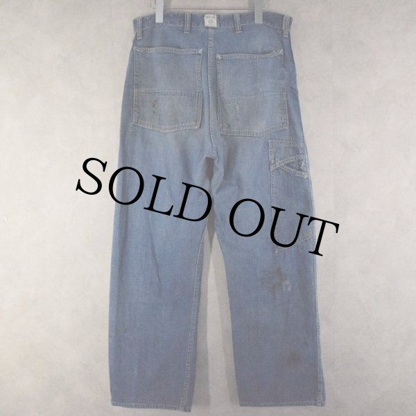 50年代 スイートオール デニムペンタ―パンツ ワーク ボロ