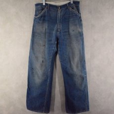 画像2: 50's SWEET-ORR Denim Painter Pants W34 (2)