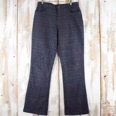 画像1: 90's BILL BLASS JEANS 総柄 ラメ入り ベルボトムパンツ W32 (1)