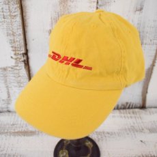 画像1: DHL 企業ロゴ刺繍 コットンキャップ (1)