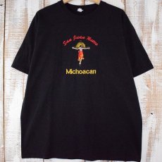 画像1: Michoacan キリスト刺繍Tシャツ XL (1)