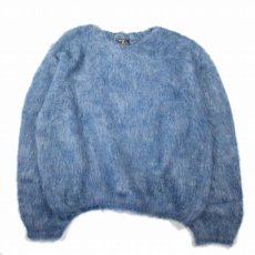 画像1: STRANGE TRIP "MIX MOHAIR BIG KNIT" GRAY×BLUE 【L】 (1)